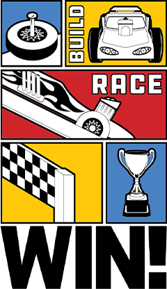 Pinewood Derby Build, Race, Win Tee